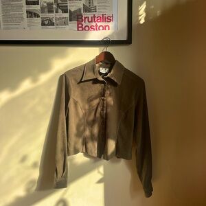 Suede vintage blazer jacket